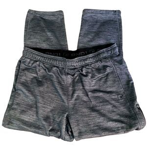 AND1 Vintage Sweatpants Lined Heather Gray Logo XL Men Zip Pocket Athleisure Y2K